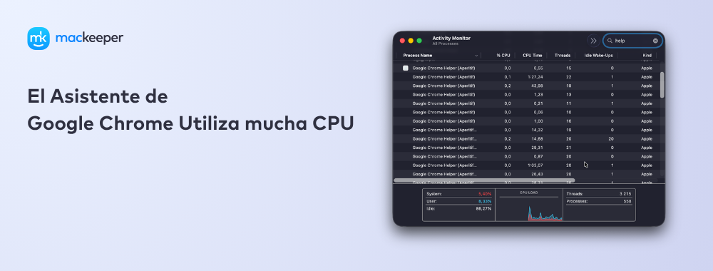 El Asistente de Google Chrome Utiliza mucha CPU