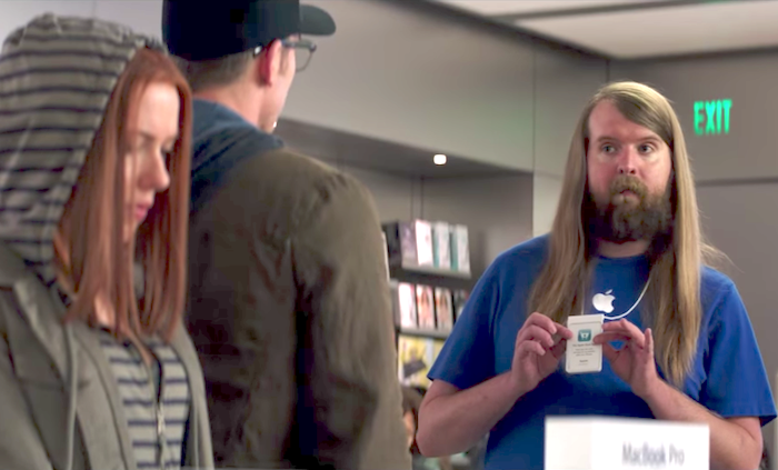 Apple store as seen in Captain America: The Winter Soldier movie Apple store as seen in Captain America: The Winter Soldier movie