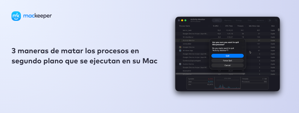 3 maneras de matar los procesos en segundo plano que se ejecutan en su Mac
