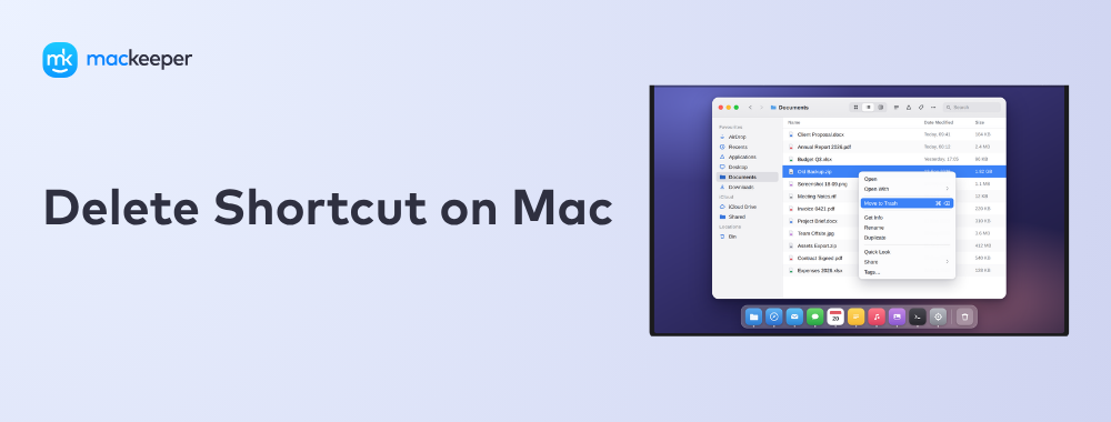 Delete Shortcut on Mac