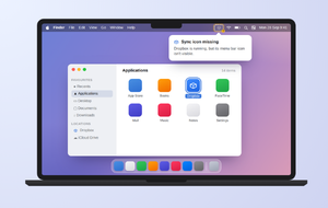 Dropbox Not Showing in Menu Bar on Mac