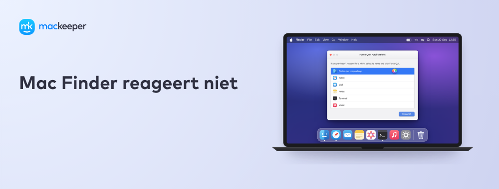 Mac Finder reageert niet