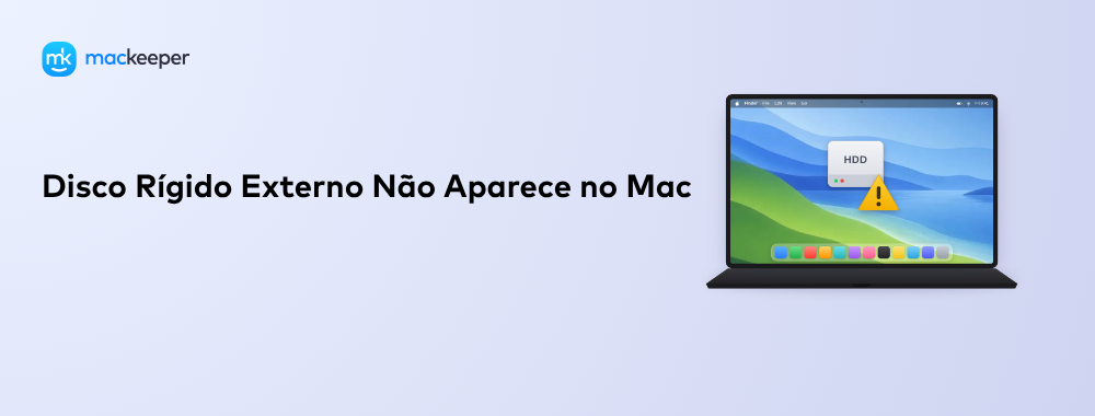 Disco Rígido Externo Não Aparece no Mac