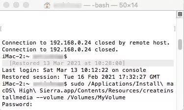 terminal app window