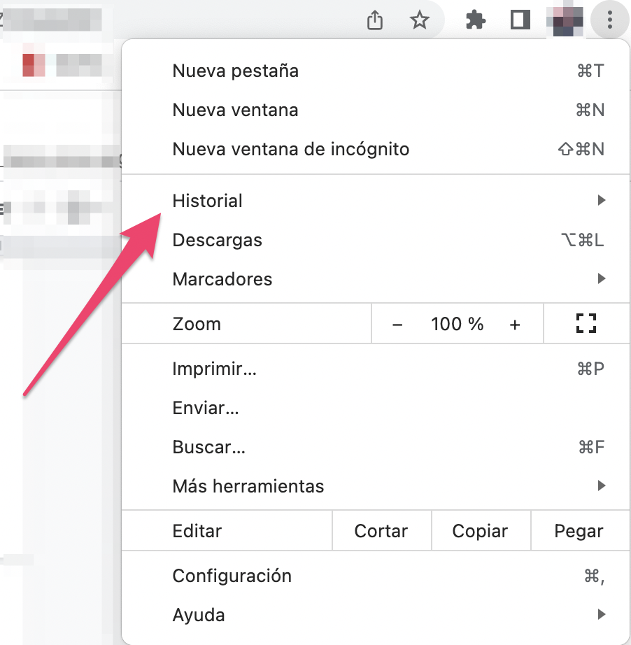 Cómo eliminar las búsquedas recientes en Chrome