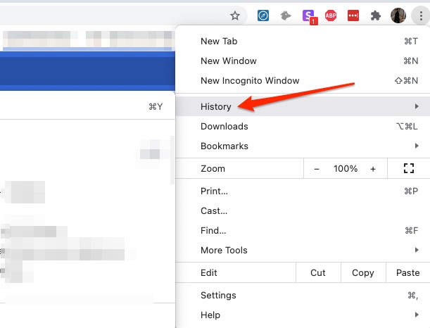 chrome history chrome history