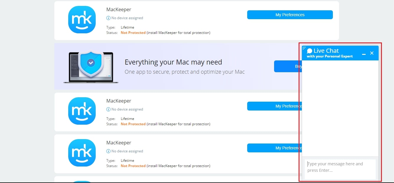 Type your message in live chat Type your message in live chat