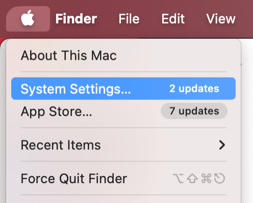 To disable login items, launch System Settings from your Mac.