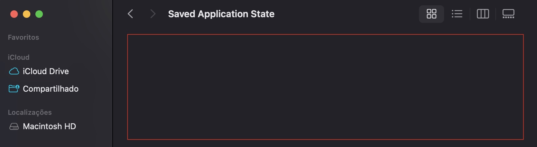 Mova quaisquer pastas ou arquivos desse local para a sua área de trabalho para ajudar a redefinir as preferências do Mail.