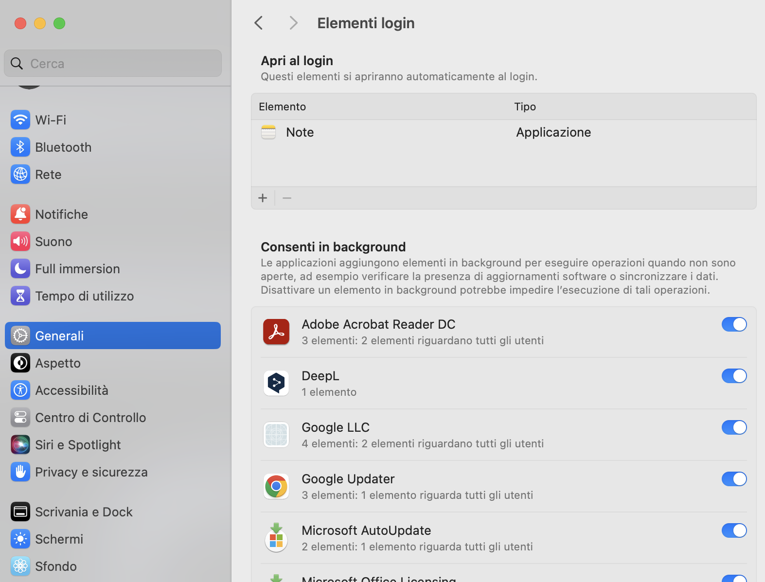 Se c'è qualcosa che non si riconosce nell'elenco, potrebbe trattarsi di un malware per Mac.