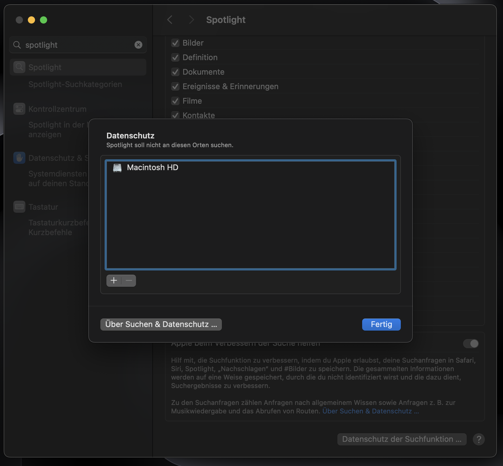 Versuchen Sie, Ihre Festplatte neu zu indizieren, wenn Probleme mit dem neu gewonnenen Speicherplatz auf Ihrem Mac auftreten.
