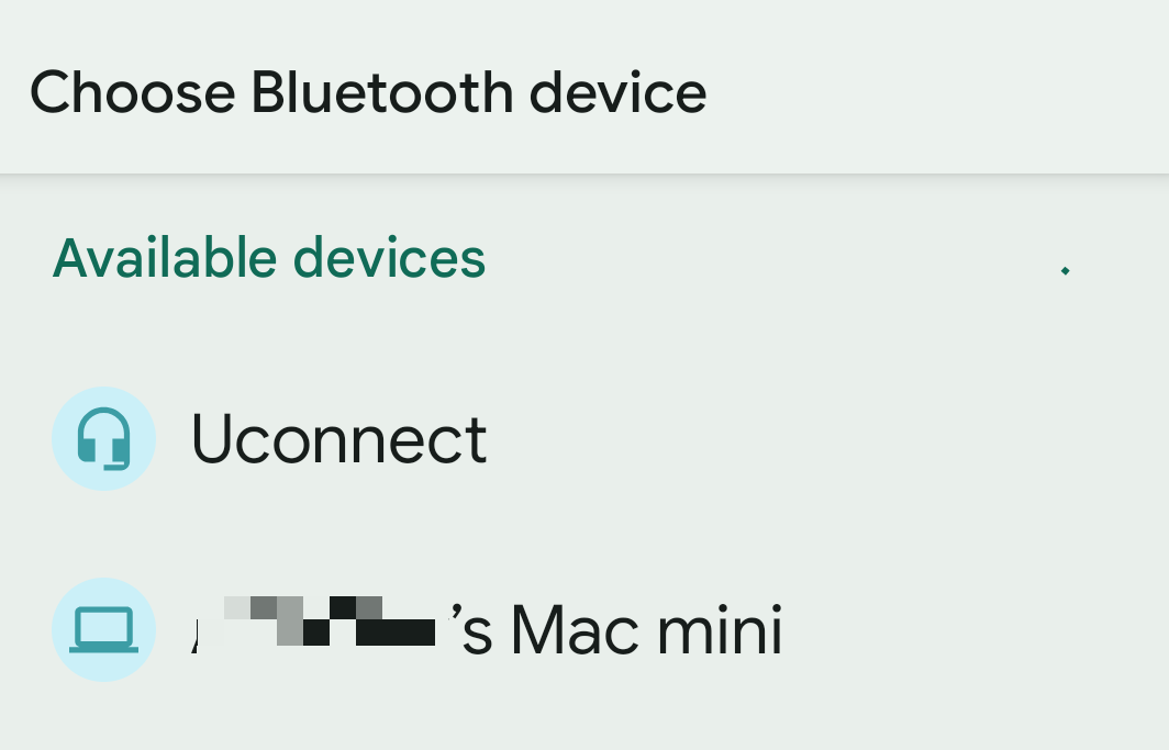 If everything is working properly, you should see a list of devices you can share to via Bluetooth. Your Mac should be in that list. Tap your Mac's name, and your Android device will start sending the photos over.