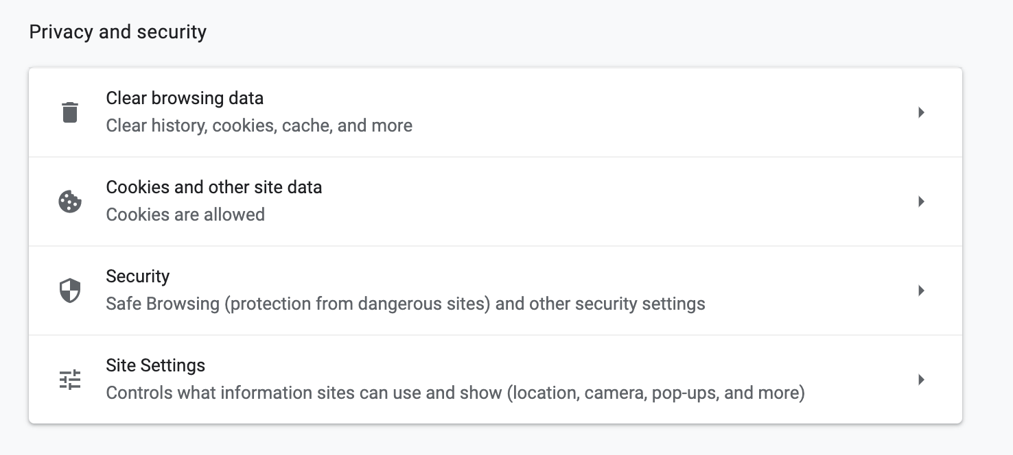 privacy and security settings in chrome privacy and security settings in chrome