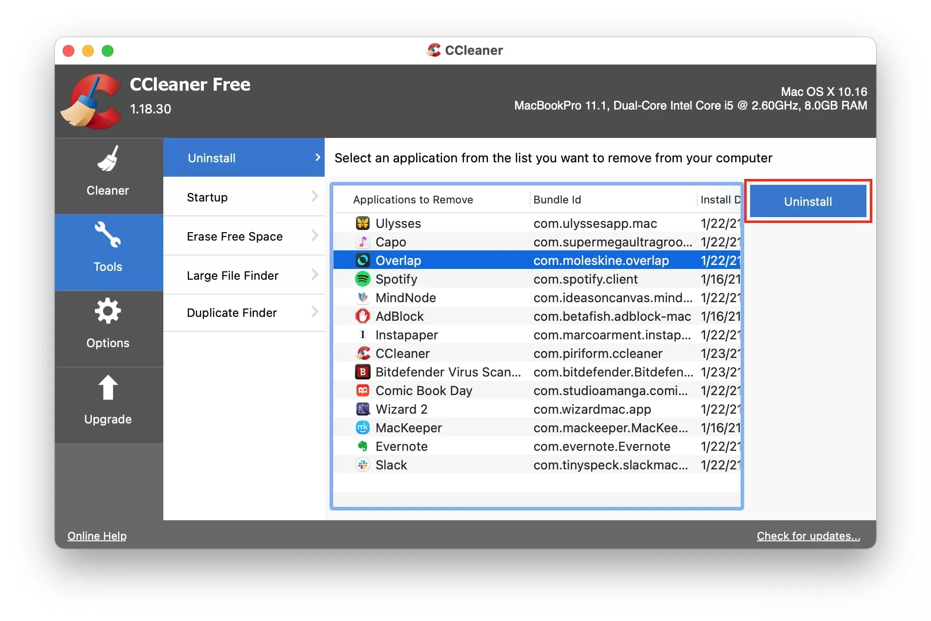 Ccleaner For Mac Review 2021 The Cleaning Tool In Action