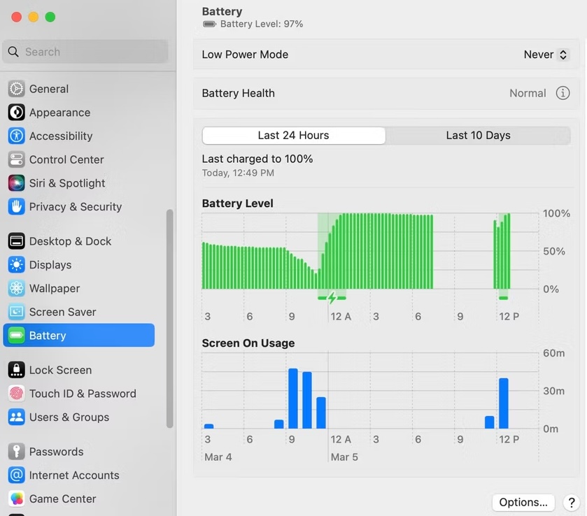 In your System Settings, you can change how your Mac controls charging, which can have an effect on the heat you battery generates.