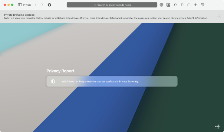 open private browsing safari mac