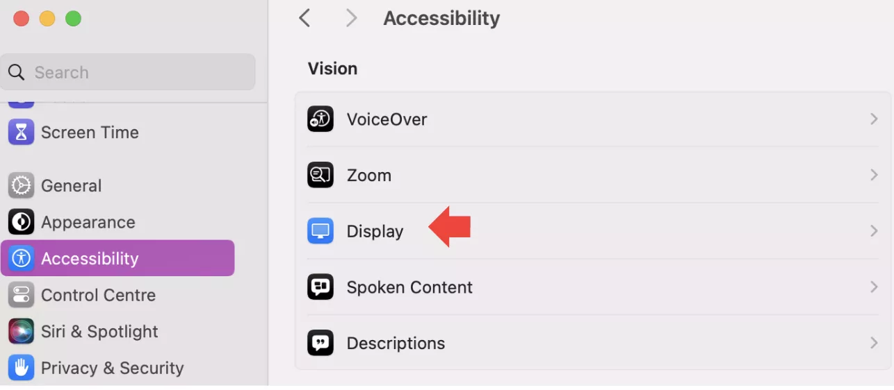For additional system tweaks and maintenance post-update, head to System Settings > Accessibility > Display. Here you can reduce visual effects to help enhance your Mac's responsiveness after updates.