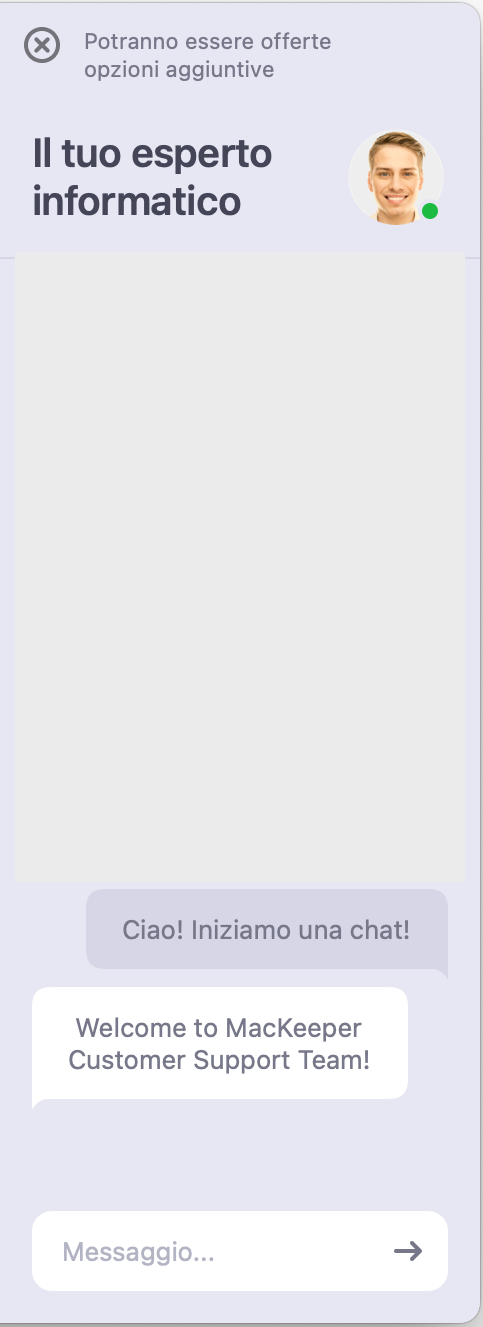 Avvia una chat con uno dei nostri consulenti. Inserisci la tua domanda nella casella della chat.