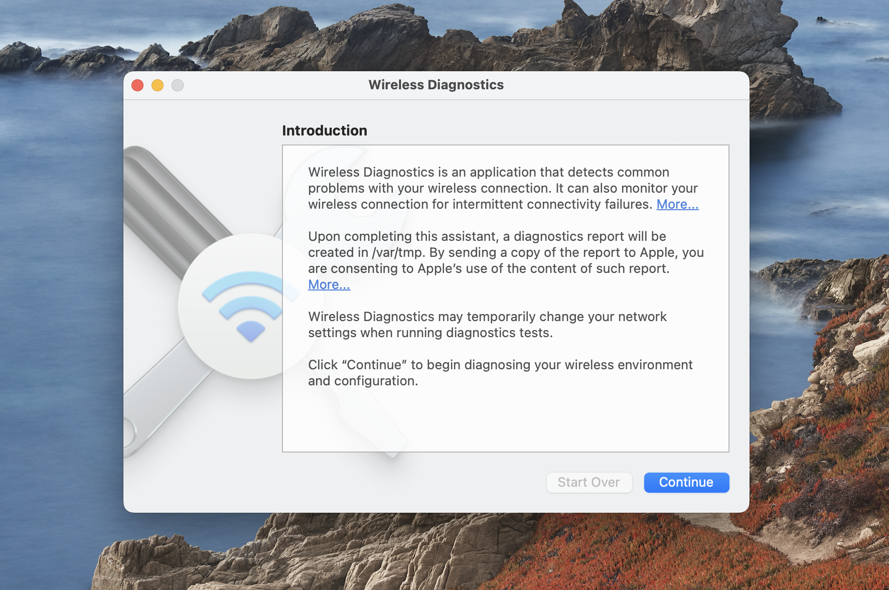 WIFI diagnostics WIFI diagnostics
