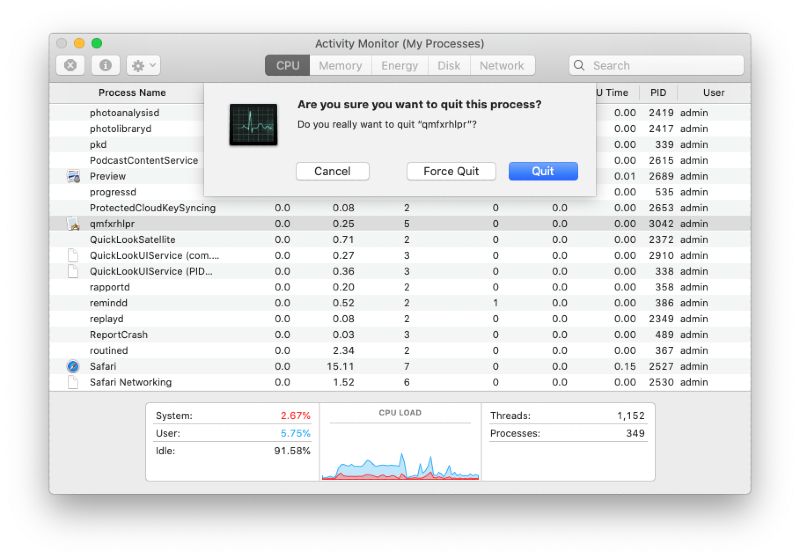 activity monitor force quit window activity monitor force quit window
