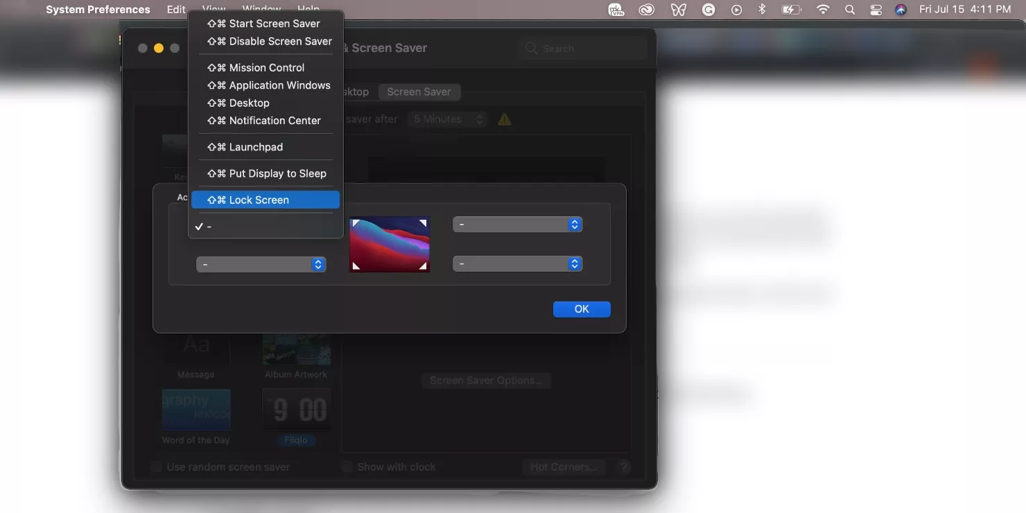 System Preferences  Desktop & Screen Saver
