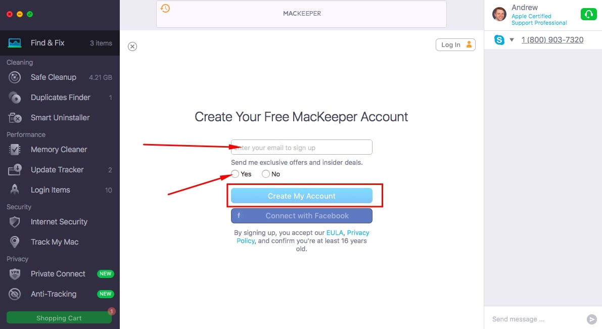 create mackeeper account create mackeeper account