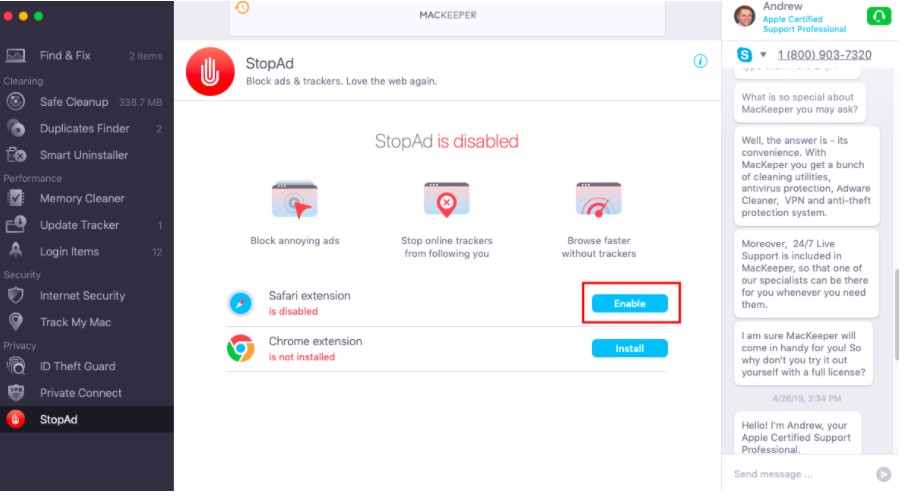 Enable StopAd Enable StopAd