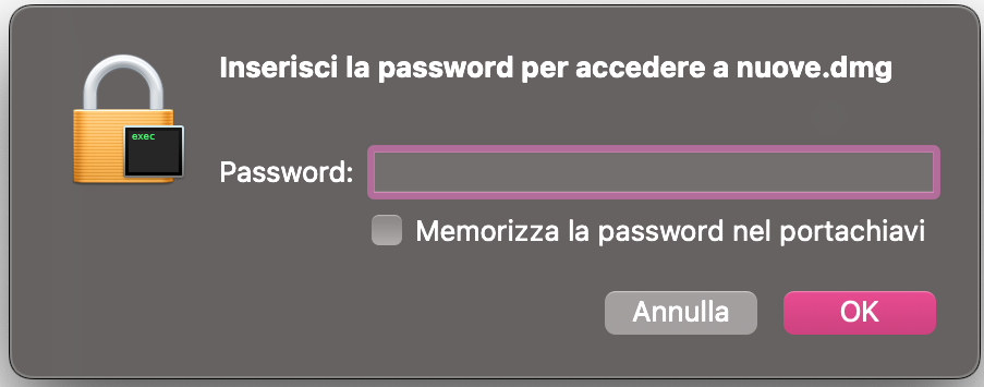Ora puoi vedere la finestra di notifica finale che ti chiede di inserire nuovamente la password e di finalizzare la protezione del file con password sul tuo dispositivo Apple.