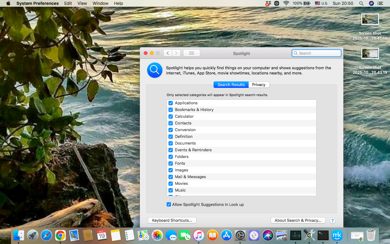 To end up disabling the Dictionary app on your Mac, find Dictionary in the list of categories in Spotlight and disable it.