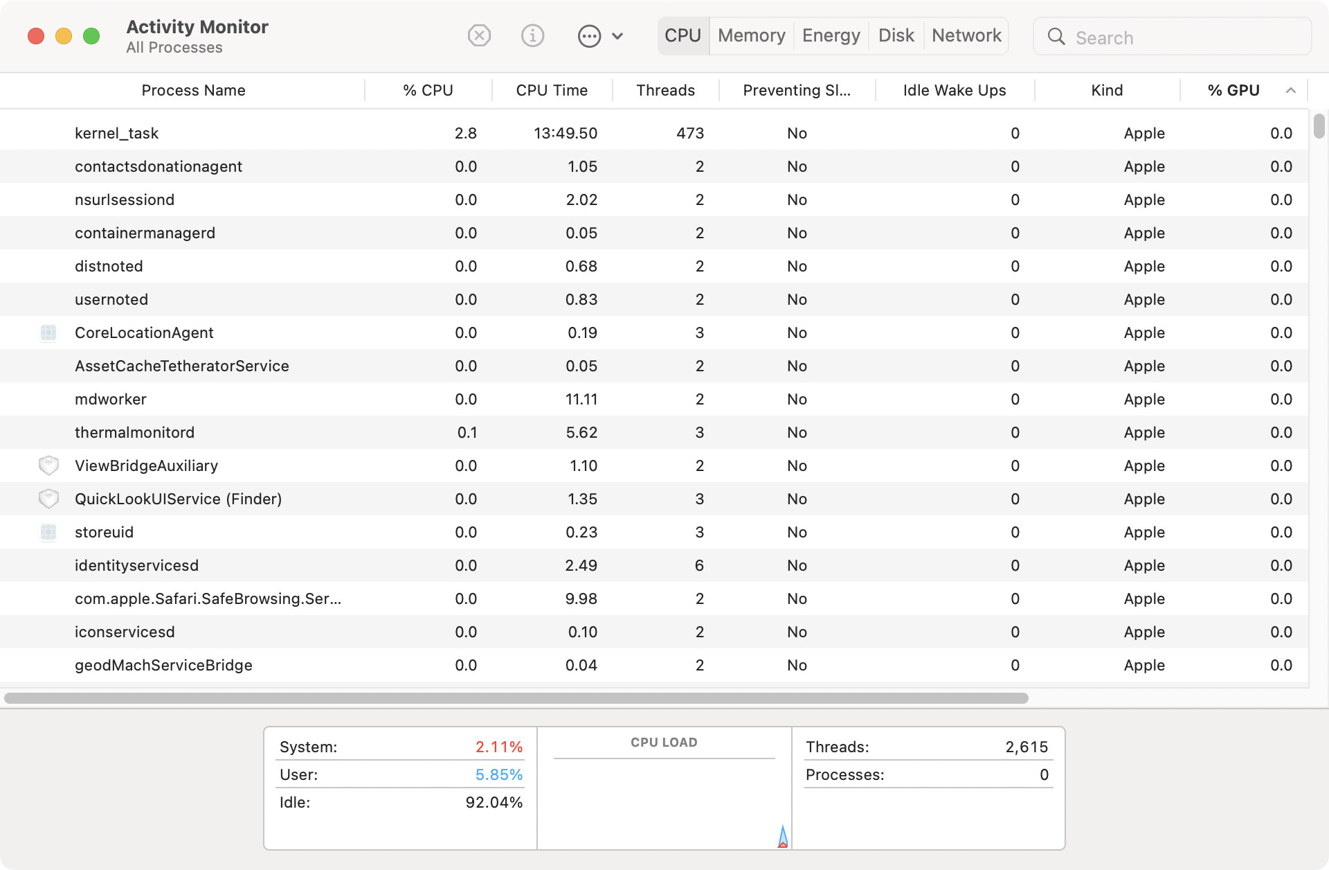 In Activity Monitor you will be able to quit unneded running processes