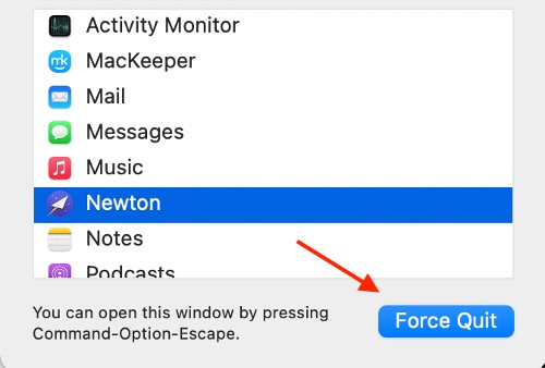 force quit menu force quit menu
