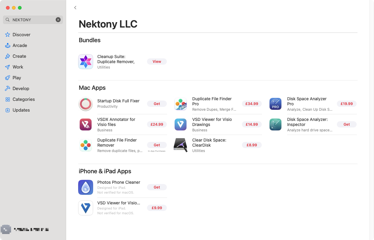 Although MacCleaner Pro isn't available in the Mac App Store, you'll find several Nektony apps, some of which are part of MacCleaner Pro.