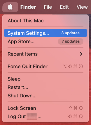 To adjust privacy settings for your apps, open the System Settings on your Mac.