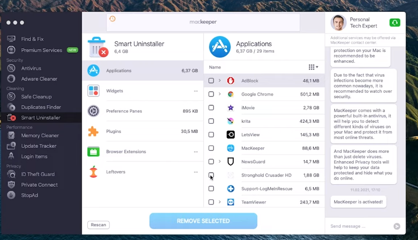 Selecting Applications Selecting Applications