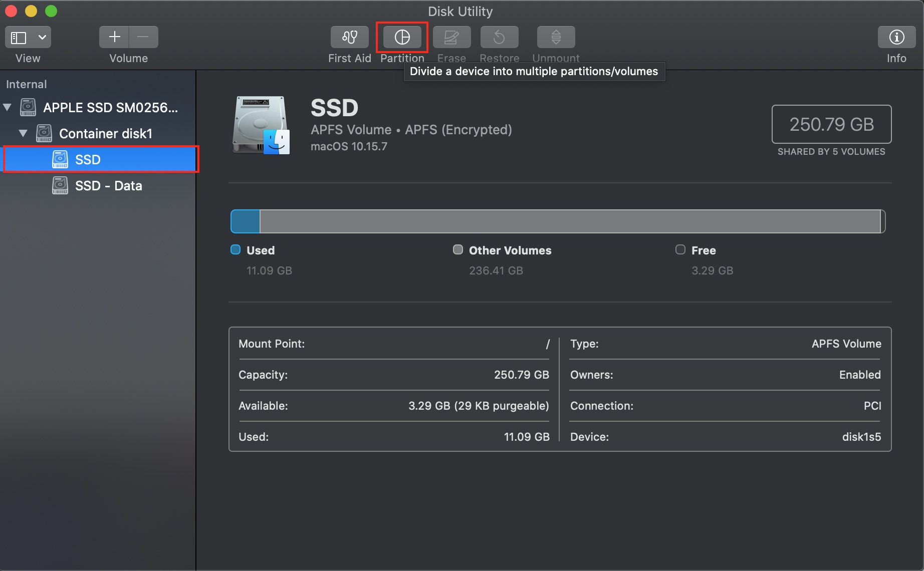 Disk Utility User Interface Disk Utility User Interface