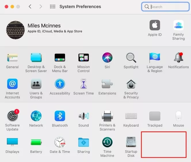 system preferences