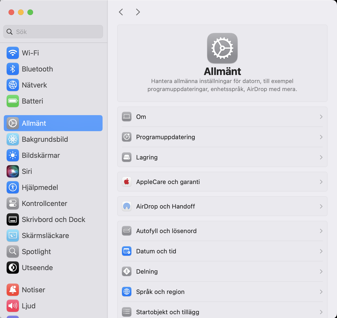 Du bör alltid hålla macOS uppdaterat. Om det finns uppdateringar för Safari kommer de att ingå i macOS-uppdateringarna. Gå till Systeminställningar > Programuppdatering.