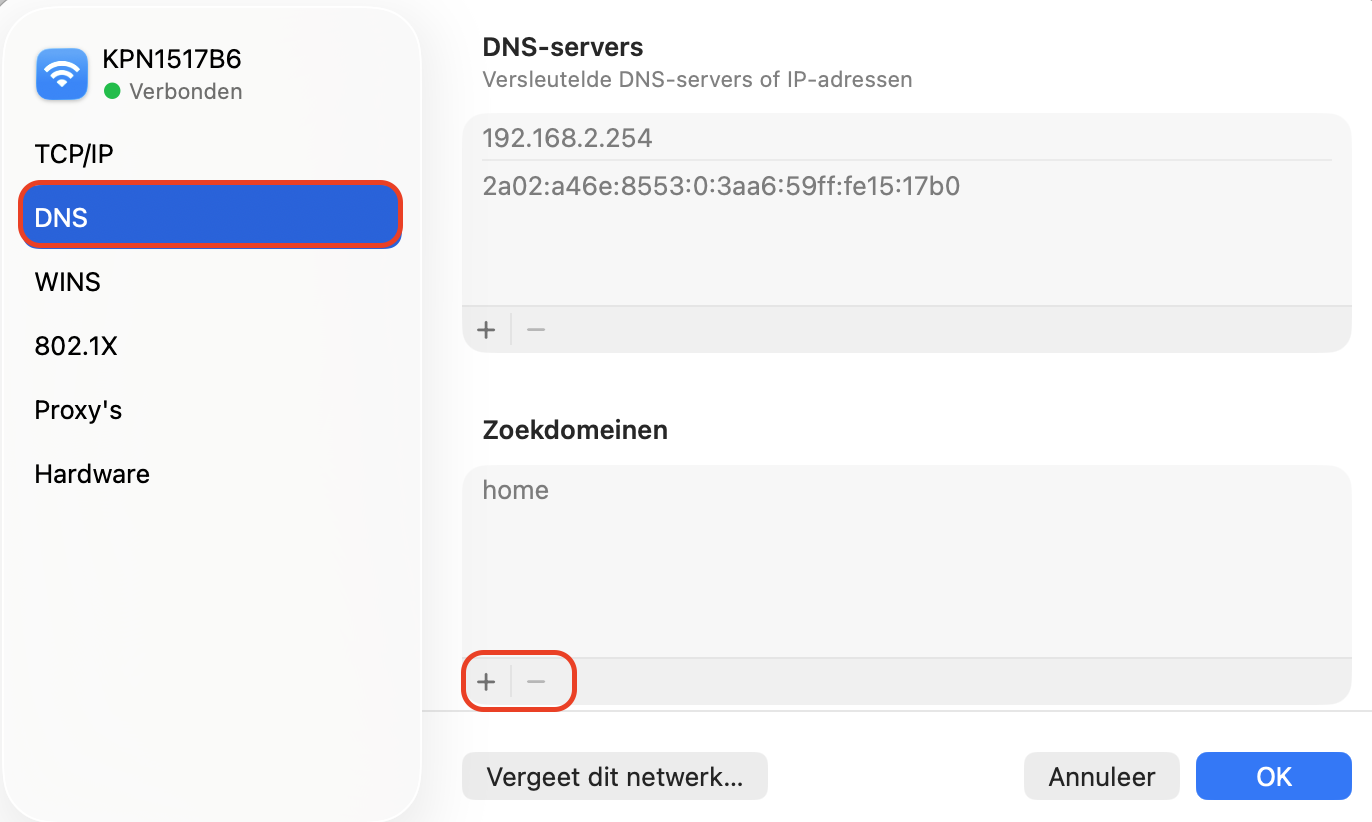 DNS-gerelateerde FaceTime-problemen kunnen de oorzaak zijn dat het niet goed werkt. Ga naar Systeeminstellingen, kies Netwerk, selecteer wifi, klik op Geavanceerd en ga naar DNS. Klik op het plusteken om een nieuwe server toe te voegen. Klik op OK om de wijzigingen toe te passen en start vervolgens je Mac opnieuw op.