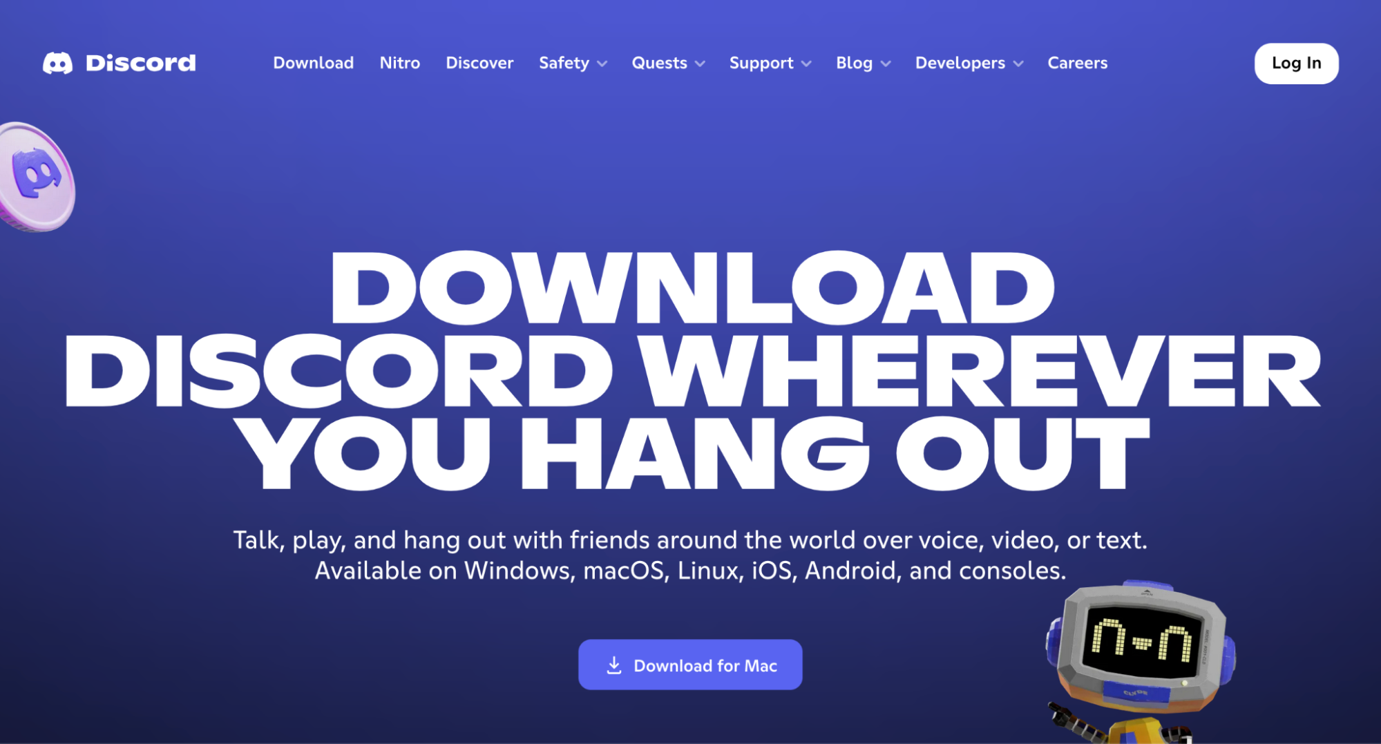Go to discord.com and download the latest version of the Discord app to replace outdated or corrupted installations on your Mac.