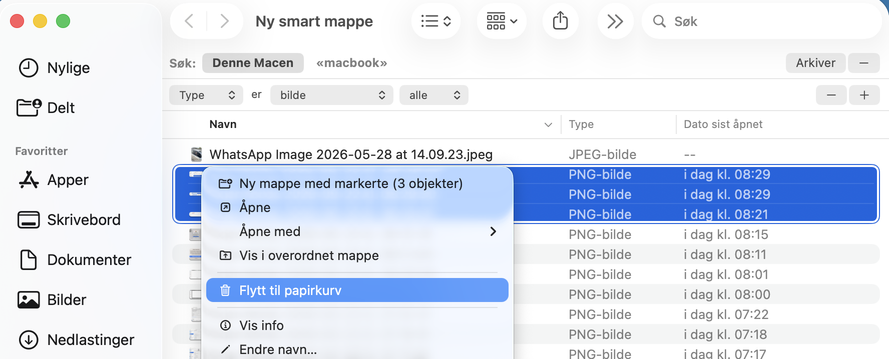 Hvis du finner noen dupliserte bilder, kan du ganske enkelt merke og slette kopiene du ikke lenger vil beholde.