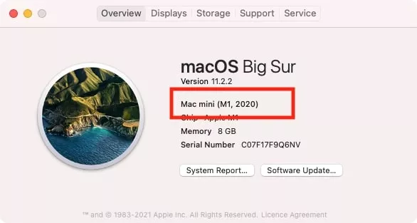 about this mac overview tab