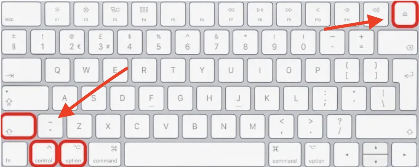 On Intel Macs, you can manually reset the SMC by pressing this keyboard combination. This may help with overheating and fan issues.