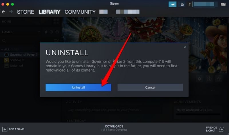 mac steam uninstall