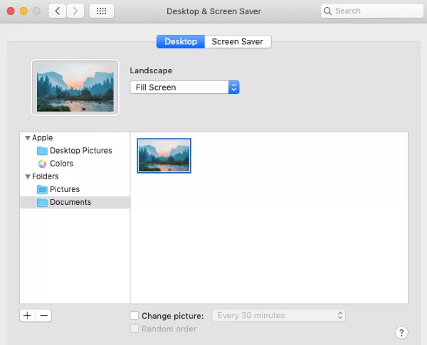 change background to a custom photo in system preferences