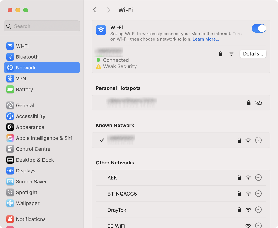 To fix the Safari can’t connect to iCloud Private Relay error on your macOS device, select another network from the list, including your personal hotspot.