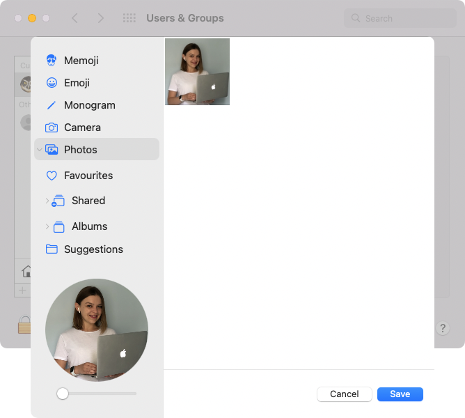 System Preferences > Users & Groups > Edit System Preferences > Users & Groups > Edit