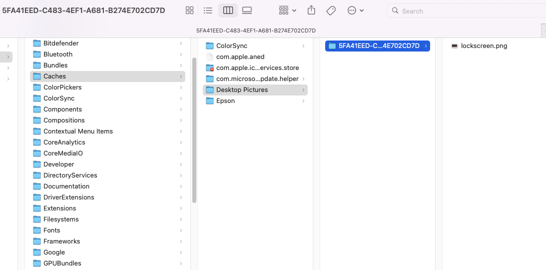 Desktop Pictures folder Desktop Pictures folder