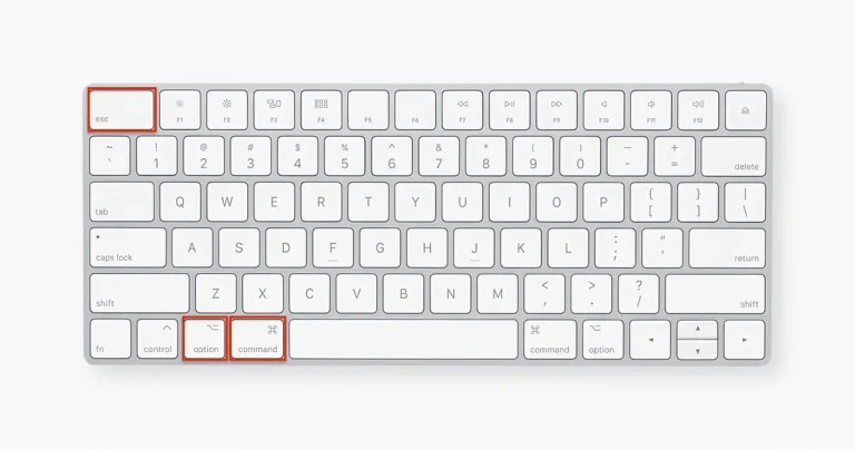 Press Command + Option + Esc to open the Force Quit menu and close the Photos app if it’s frozen or not syncing properly.