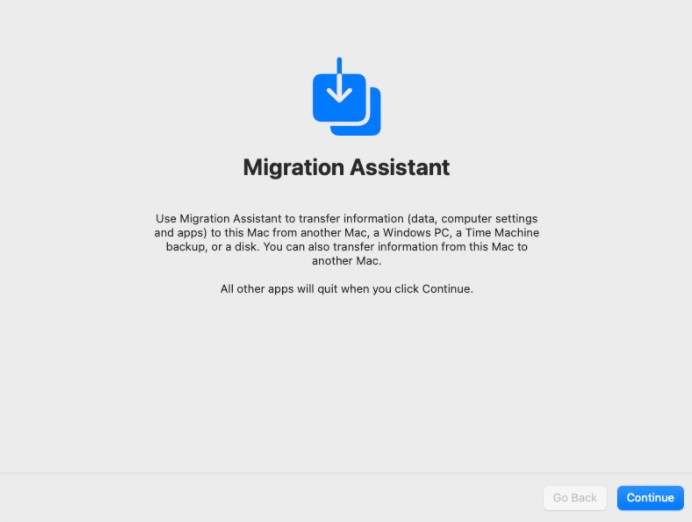 mac time machine restore migration assistant