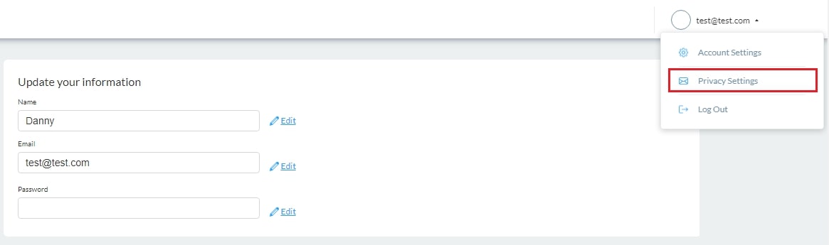 Privacy Settings Privacy Settings